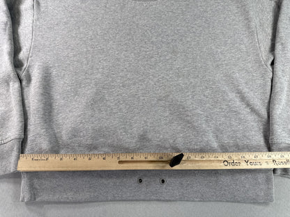 adidas Sweatshirt S Grey Cotton Blend Crewneck Long Sleeve Regular Fit Graphic
