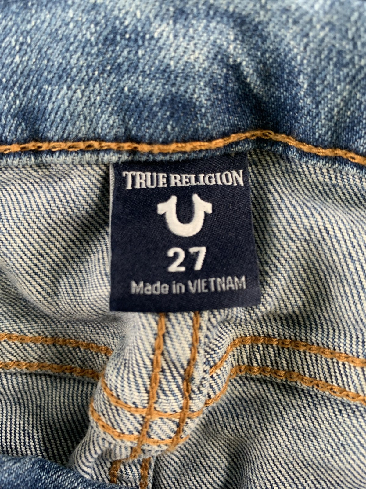 True Religion Jeans Womens 27 Sara Cigarette Distressed Zipper Hem Frayed Edge D