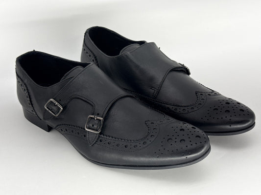 Kurt Geiger 08/15 Oxford Brogue Shoes 43 Mens 44 Black Leather