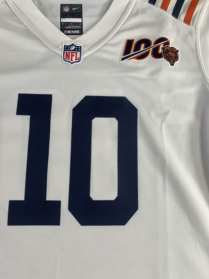 Chicago Bears Jersey Womens Medium NFL Football Nike Trubisky 100th Anniversary