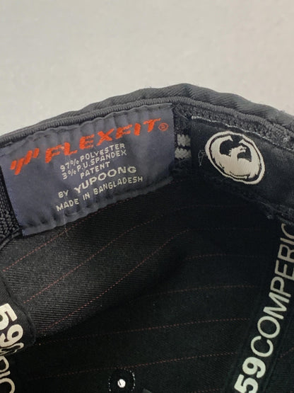 Draconis Obscuro Hat Cap Fitted Mens Black Red Dragon Embroidered 59 Comperio