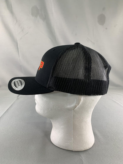 Grosjean FP 28 Hat Cap Snap Back Mens One Size Black Yupoong Trucker Mesh Racing