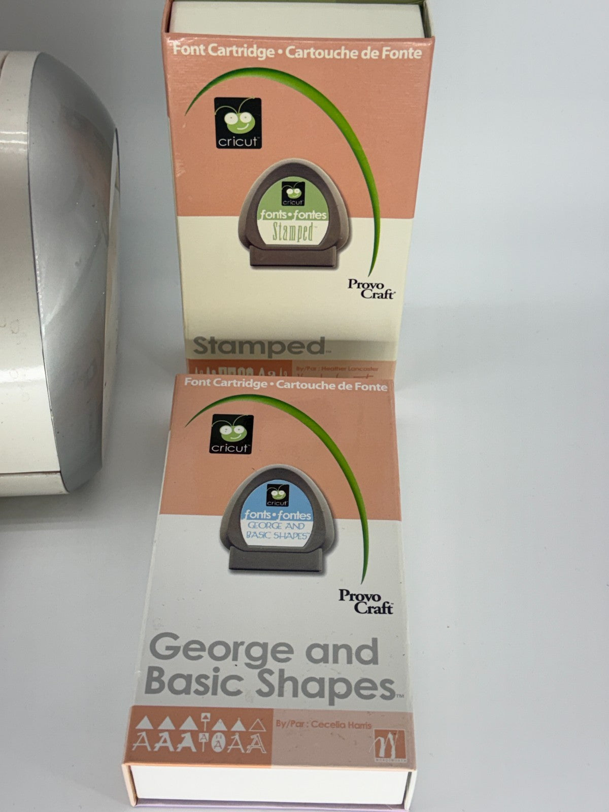 Cricut Personal Electronic Cutter Machine w George Shapes Stamped Cartridges