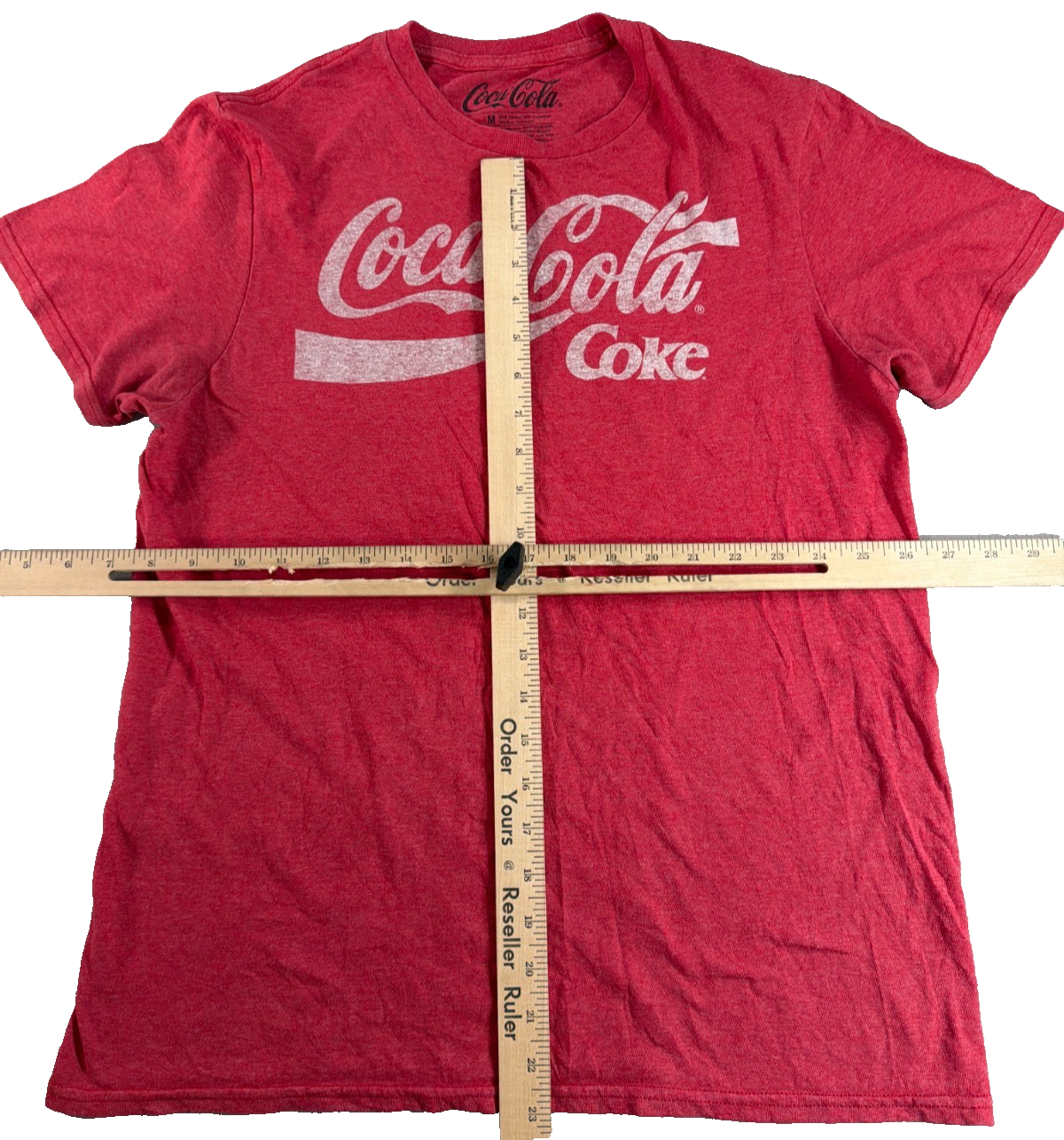 Coca Cola Coke T Shirt Red Logo Graphic Mens Medium Short Sleeve Classic Tee