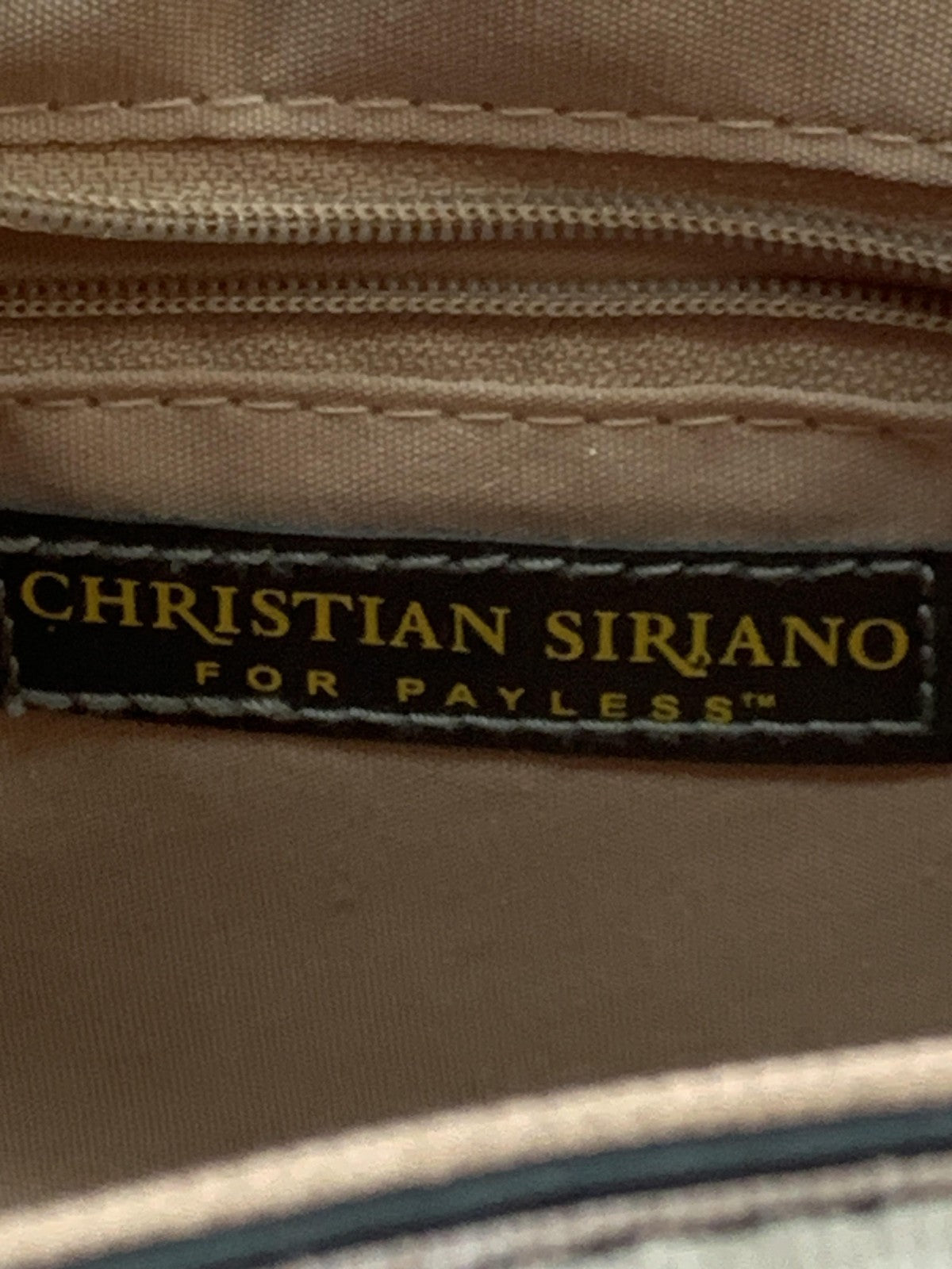 Christian Siriano for Payless Crossbody Bag Womens Black White Stripe Bow Purse