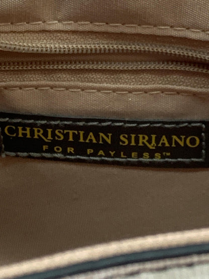 Christian Siriano for Payless Crossbody Bag Womens Black White Stripe Bow Purse