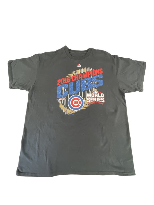 Chicago Cubs Shirt Mens XL MLB Baseball 2016 World Series Champions Majestic Tee