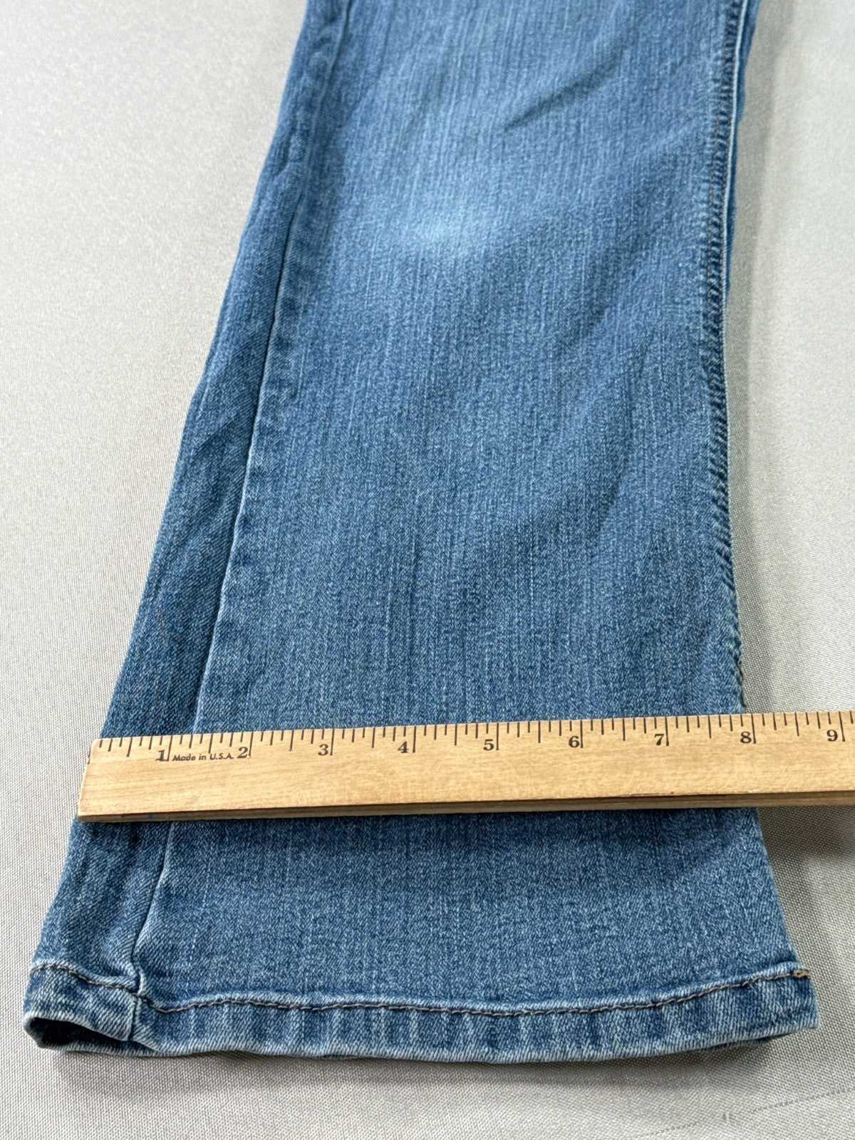 Mudd Bootcut Jeans Womens 12 Short Blue Stretch Denim Mid Rise Flap Pocket