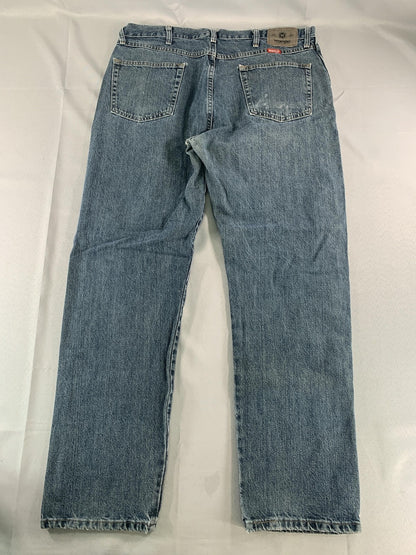 Wrangler Jeans Mens 38x32 Blue Regular Fit 965TQS Denim Straight Leg Authentic