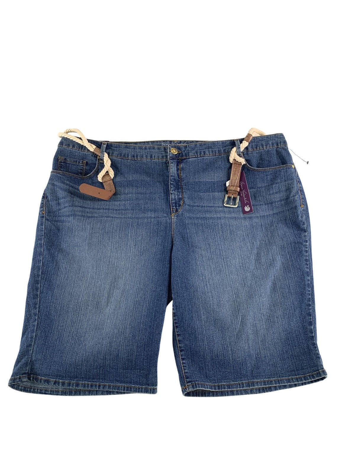 Gloria Vanderbilt Bermuda Shorts Womens 24W Denim Jean Slimming Stretch Casual