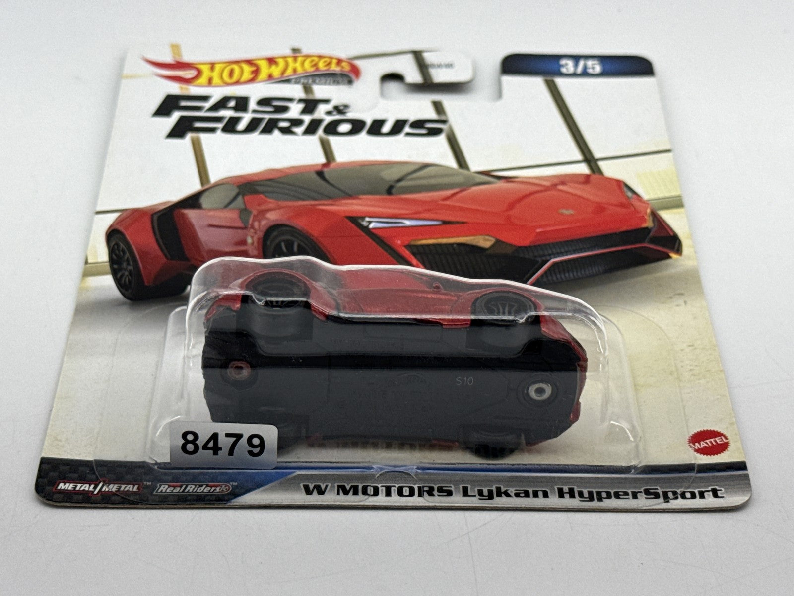 Hot Wheels Fast Furious W Motors Lykan HyperSport Diecast Toy Car 1:64 Red Metal