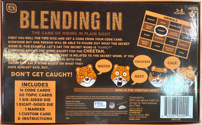 Blending In Game RMS 2023 Party Game of Hiding in Plain Sight Ages 6+ NEW NWT