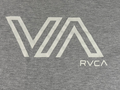 RVCA Graphic Tee XL Gray Cotton Crewneck Short Sleeve Streetwear Skate Surf VA