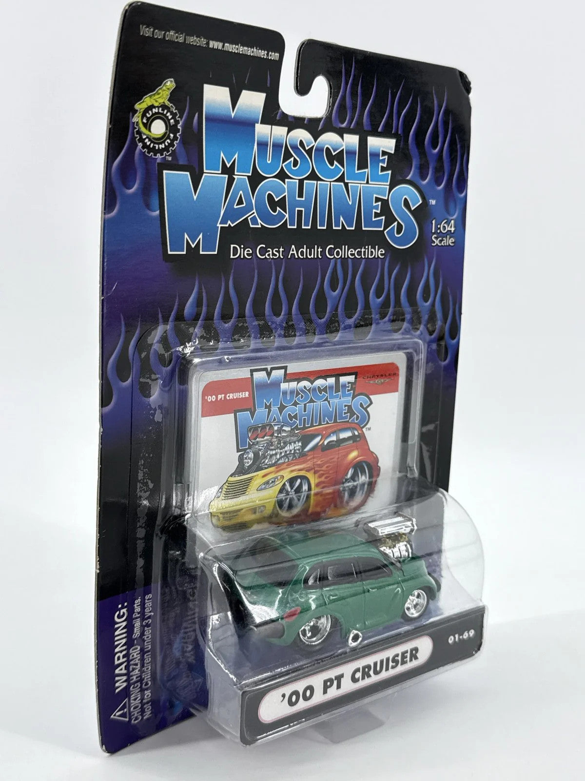 Muscle Machines 2000 PT Cruiser Green 1:64 Funline 01-69 Diecast Car Unbranded
