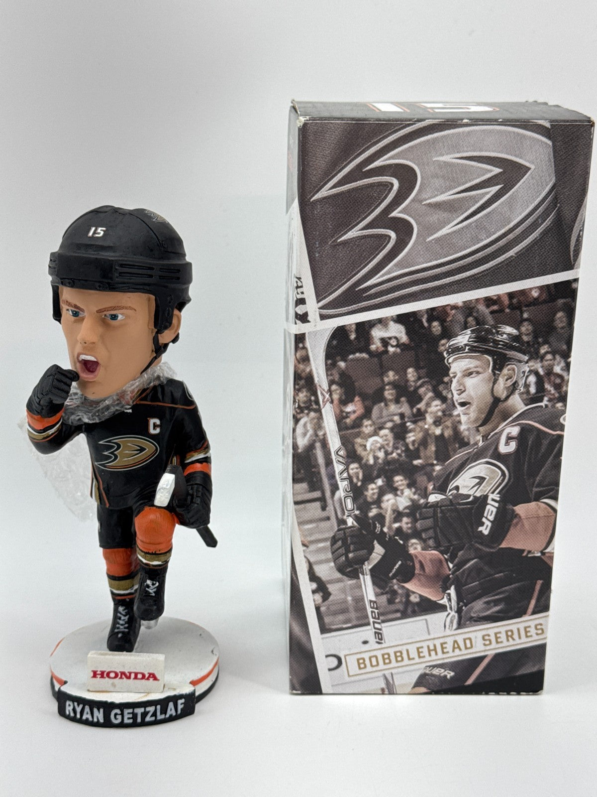 Ryan Getzlaf Anaheim Ducks #15 Bobblehead SGA Kloanz Captain NHL Hockey w Box
