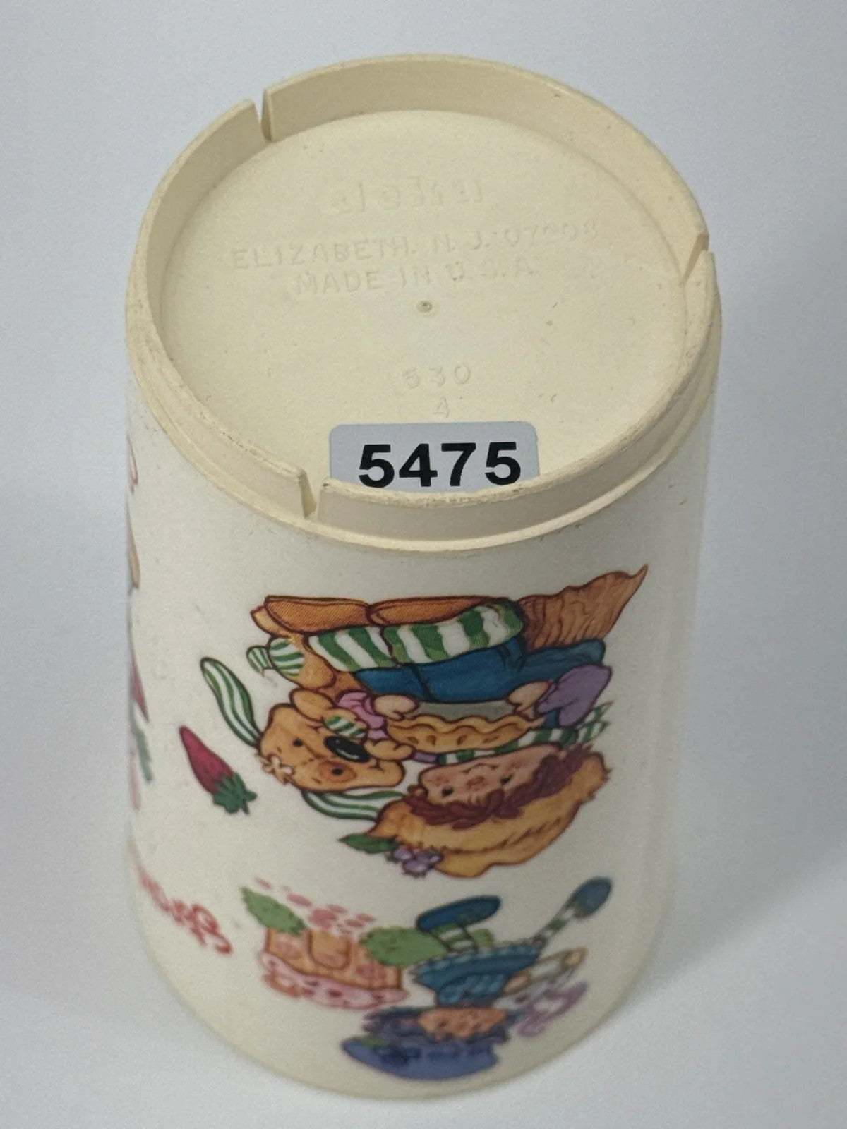 Strawberry Shortcake 1980 Plastic Cup Mug Deka Vintage American Greetings Pink