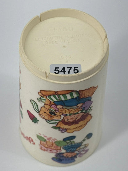 Strawberry Shortcake 1980 Plastic Cup Mug Deka Vintage American Greetings Pink