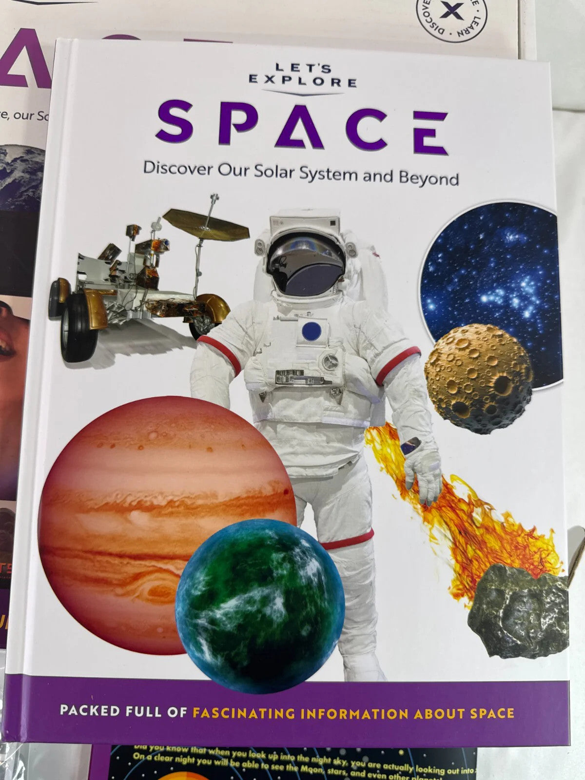Let's Explore VR Headset Space STEM Kit Books Cube Model