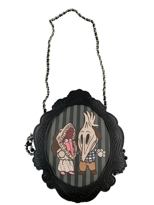 Her Universe Beetlejuice Crossbody Bag Womens Black Chain Strap Purse Cameo