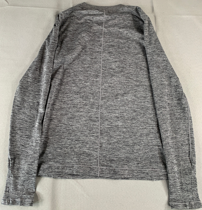 Alpine Design Womens Small Black Heather Long Sleeve Knit Top UPF 50+ Sun Protec