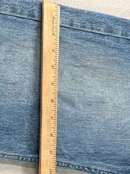 Levis 505 Jeans Mens 38x32 Blue Regular Fit Straight Leg Denim Pants Light