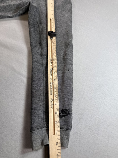 Nike 037 Hoodie L Gray Cotton Pullover Hooded Long Sleeve Regular Fit Men