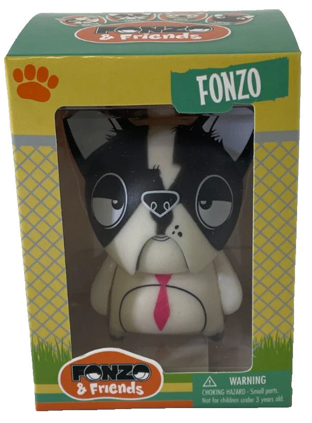 Fonzo French Bulldog Vinyl Figure Scott Tolleson Freak Store 2015 NIB 3.5" Toy