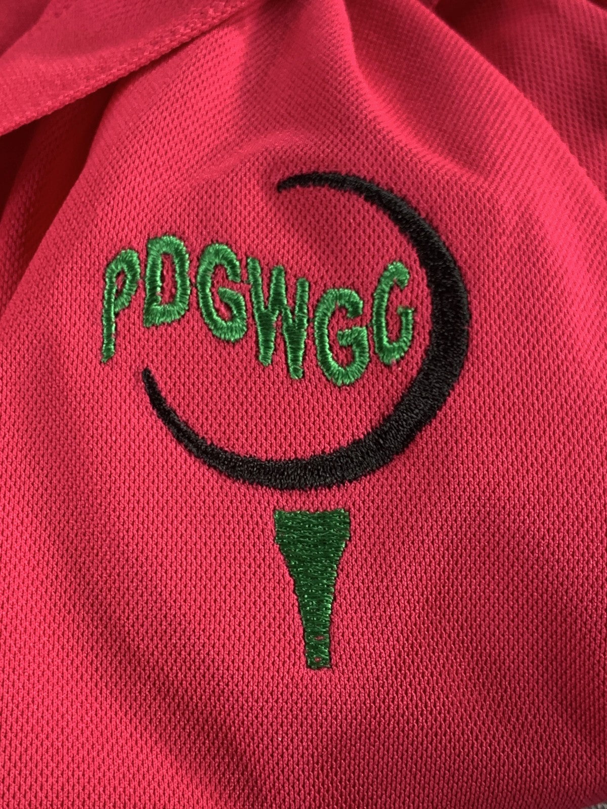 PDGWG Golf Shirt Polo Womens XL Pink Short Sleeve Sport-Tek Moisture Wicking Top