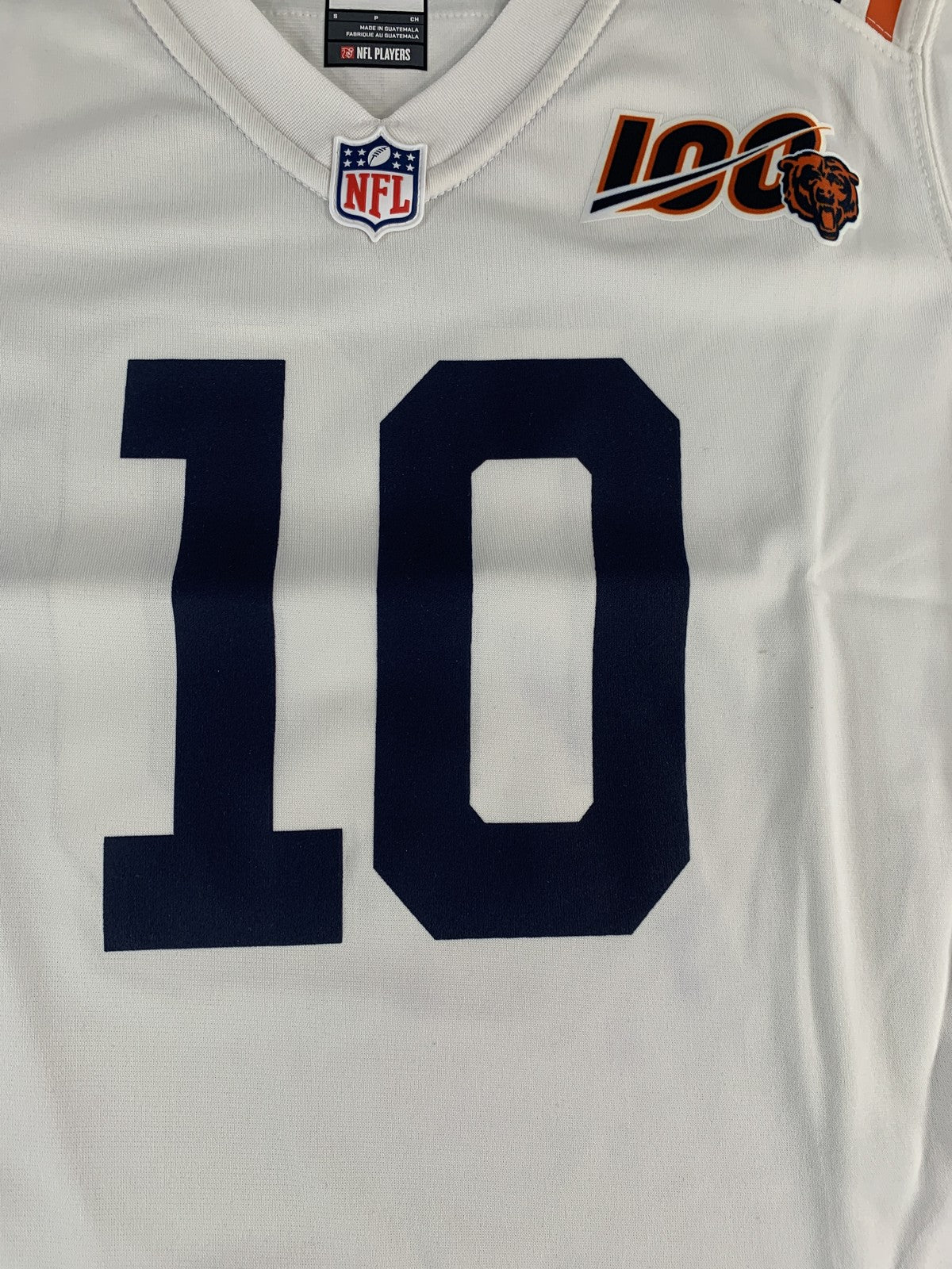 Chicago Bears Jersey Womens Small NFL Football Nike Trubisky 100th Anniversary