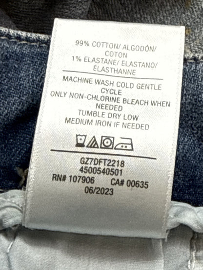 Hudson Cargo Pants Mens 40 Light Wash Denim Vintage Paint Splatter Distressed