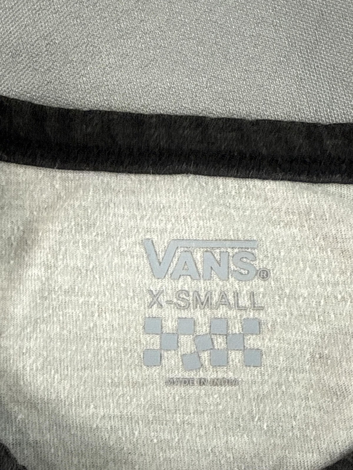 Vans T Shirt Vans Logo Palm Trees Graphic Ringer Tee X Small