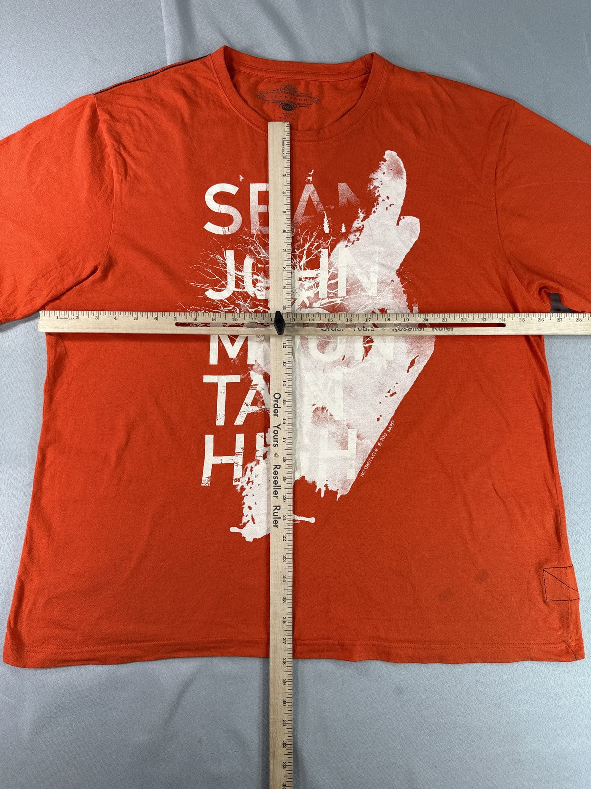 Sean John Graphic Tee 3XL Red 100% Cotton Crewneck Short Sleeve Streetwear