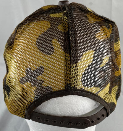 Karlsruhe Rod & Gun Club Germany Camo Mesh Trucker Hat Snapback USA Deer Logo