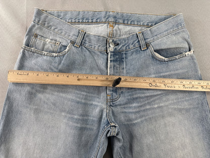 Helmut Lang Straight Leg Jeans 36 Light Wash 100% Cotton Regular Fit
