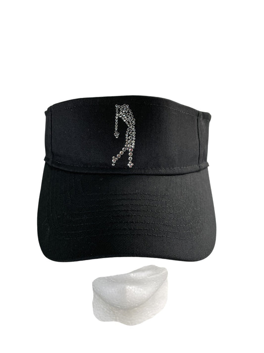 Titania Bling Hat Cap Strap Back Black Golf Crystal Rhinestone Womens Ladies 100