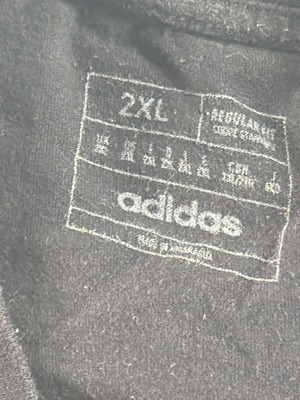 Adidas Mens 2XL Black Camo Badge of Sport Graphic Tee Short Sleeve Crew Neck