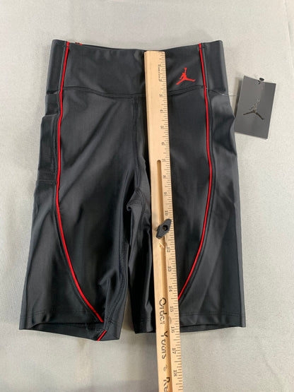 Nike Jordan DC2177-010 Womens XS Bike Shorts Black Red Tight Fit Logo NWT New