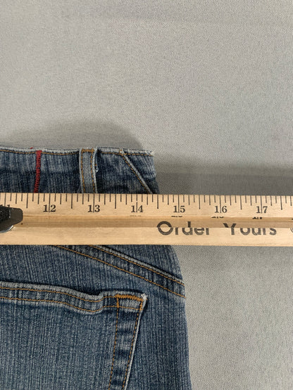Guess Jeans Starlet Slim Bootcut Women 30x26 Blue Stretch Denim Mid Rise USA 138