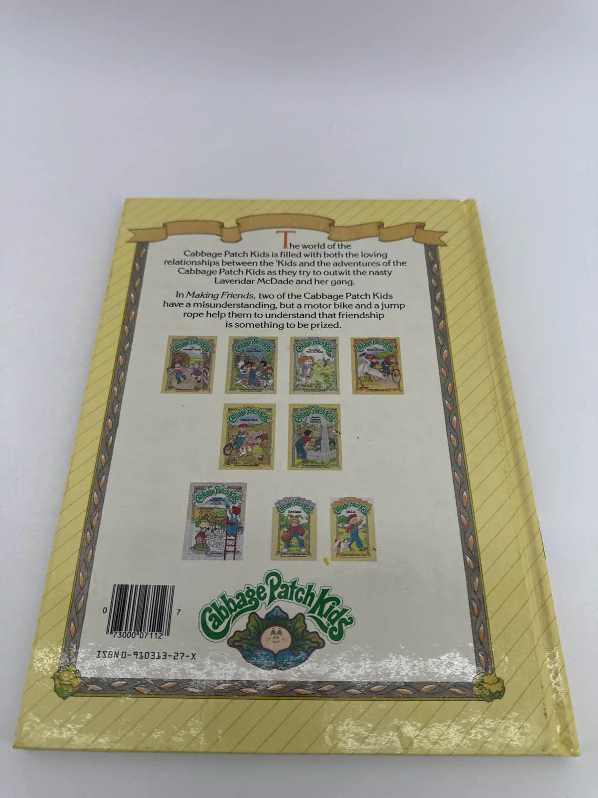 Cabbage Patch Kids Making Friends Book 1984 Parker Bros HC Vintage CPK Unbranded