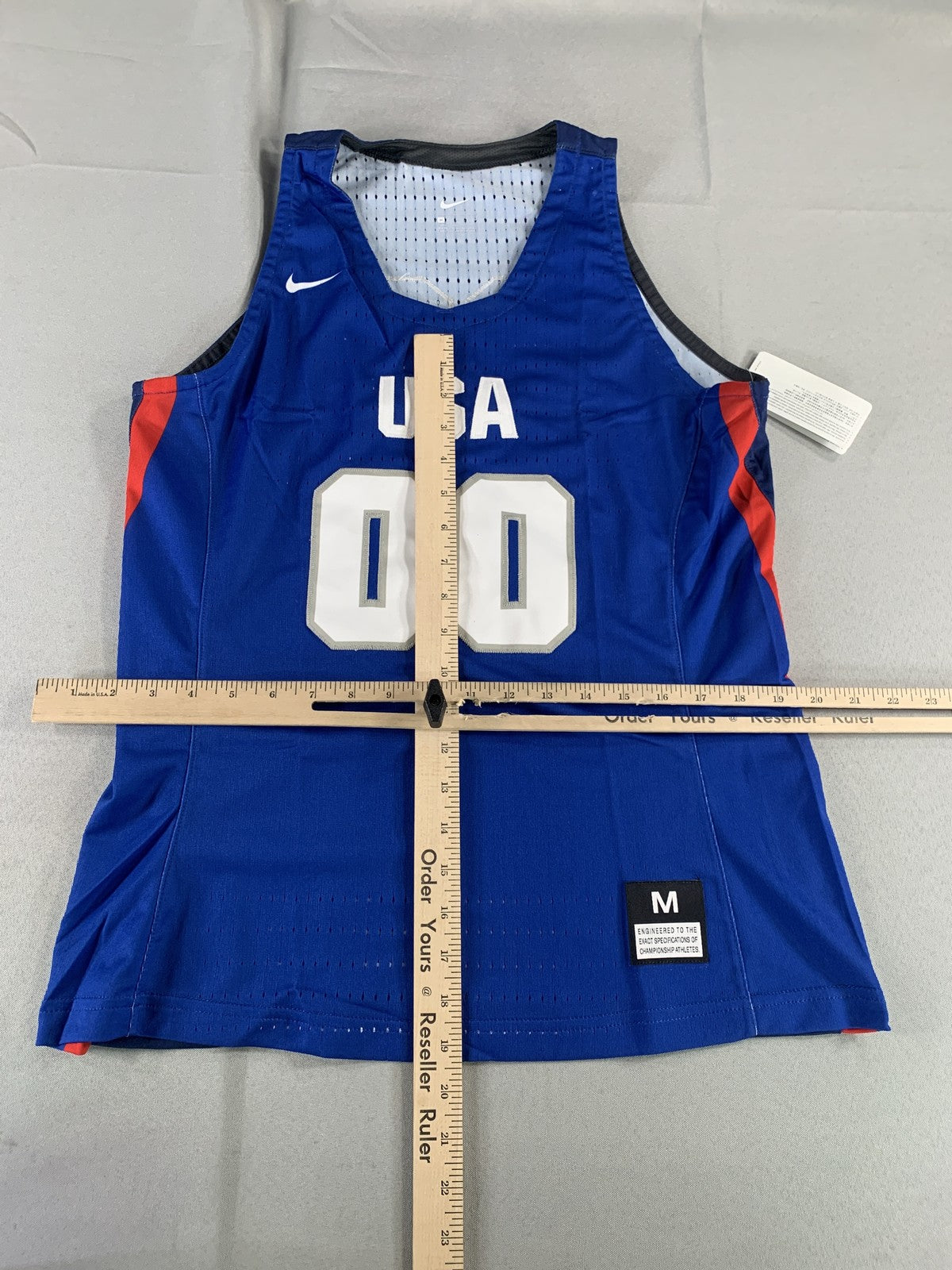 Nike USA Basketball Jersey Mens Medium Blue Olympic 00 Authentic NWT Mesh New