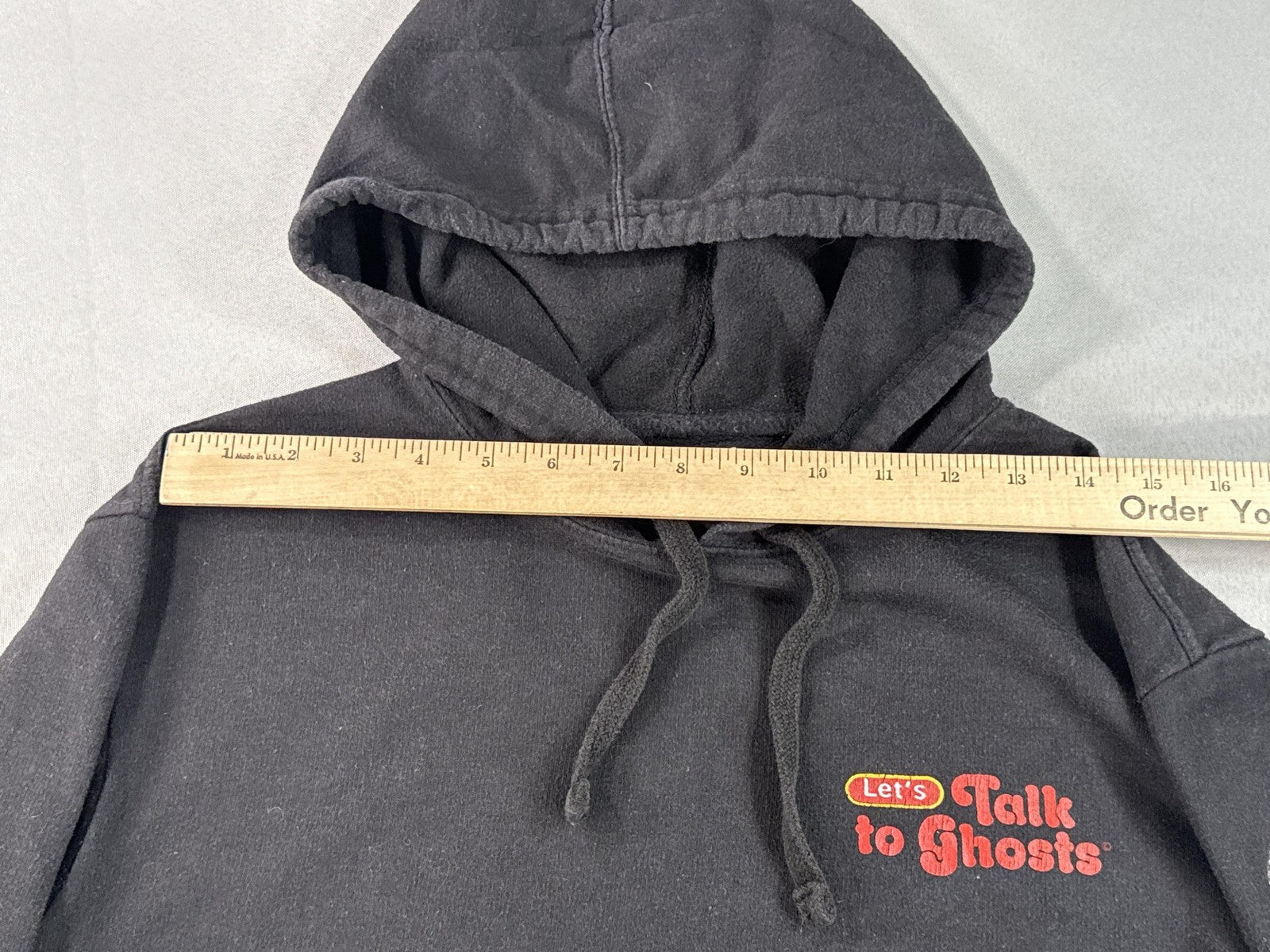 Steven Rhodes Let's Talk Skull Horror Hoodie XL Black Pullover Graphic Long