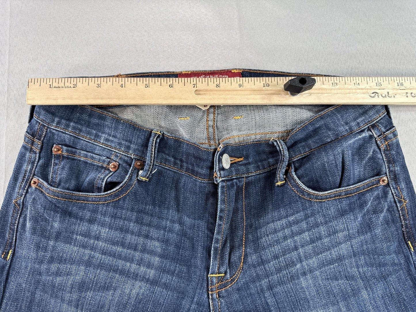 Lucky Brand Jeans 8 8/29 Blue Relaxed Fit Pocket Cotton Spandex Mid Rise
