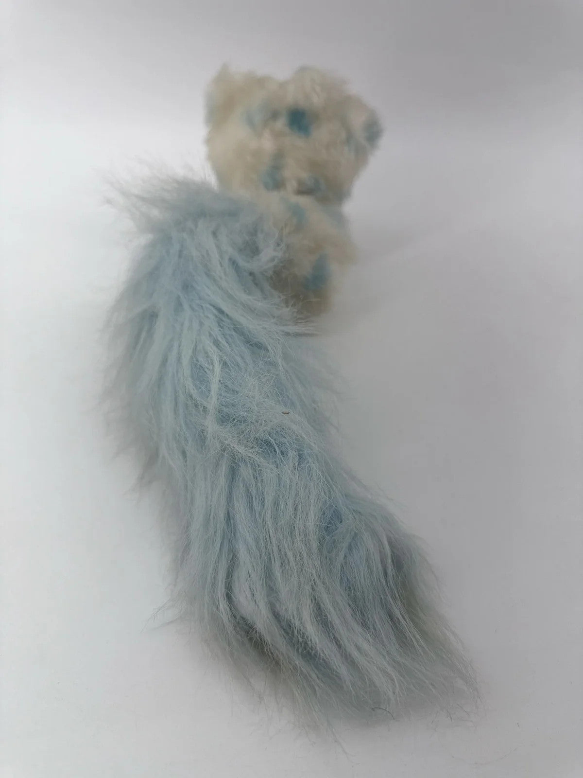 Kenner 1986 Furrever Friends Snowytail Kitten Cat White Blue Plush Unbranded NWT