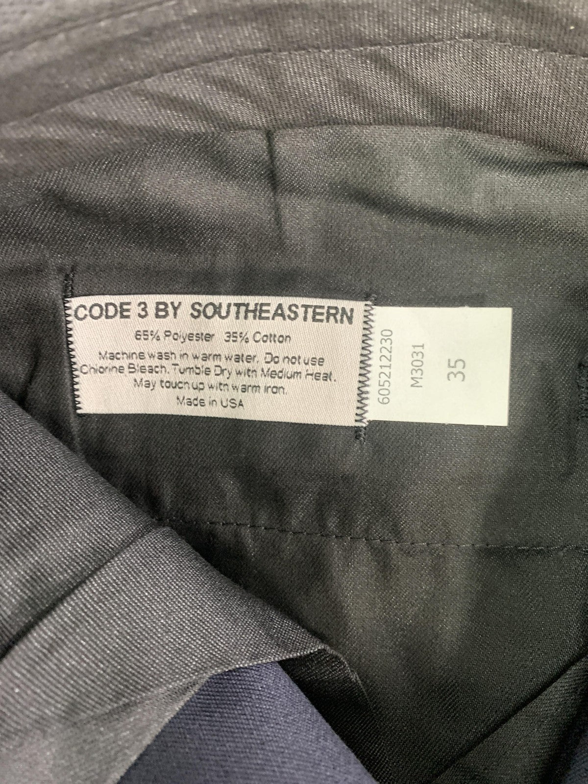 Code 3 Cargo Pants Mens 35 Navy Visa Prestige Tactical Uniform Work USA M3031 on