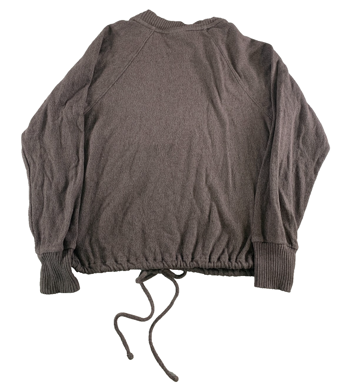 A New Day Women's XS Sweatshirt Crew Neck Drawstring Hem Long Sleeve Purple