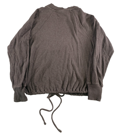 A New Day Women's XS Sweatshirt Crew Neck Drawstring Hem Long Sleeve Purple
