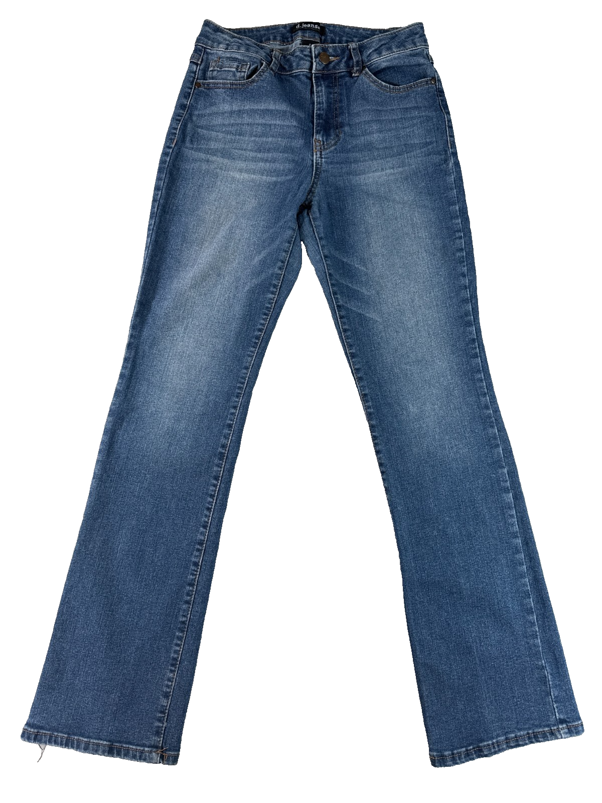 d.jeans Bootcut Womens Jeans 6 Medium Wash Blue Stretch Mid Rise Repreve Denim