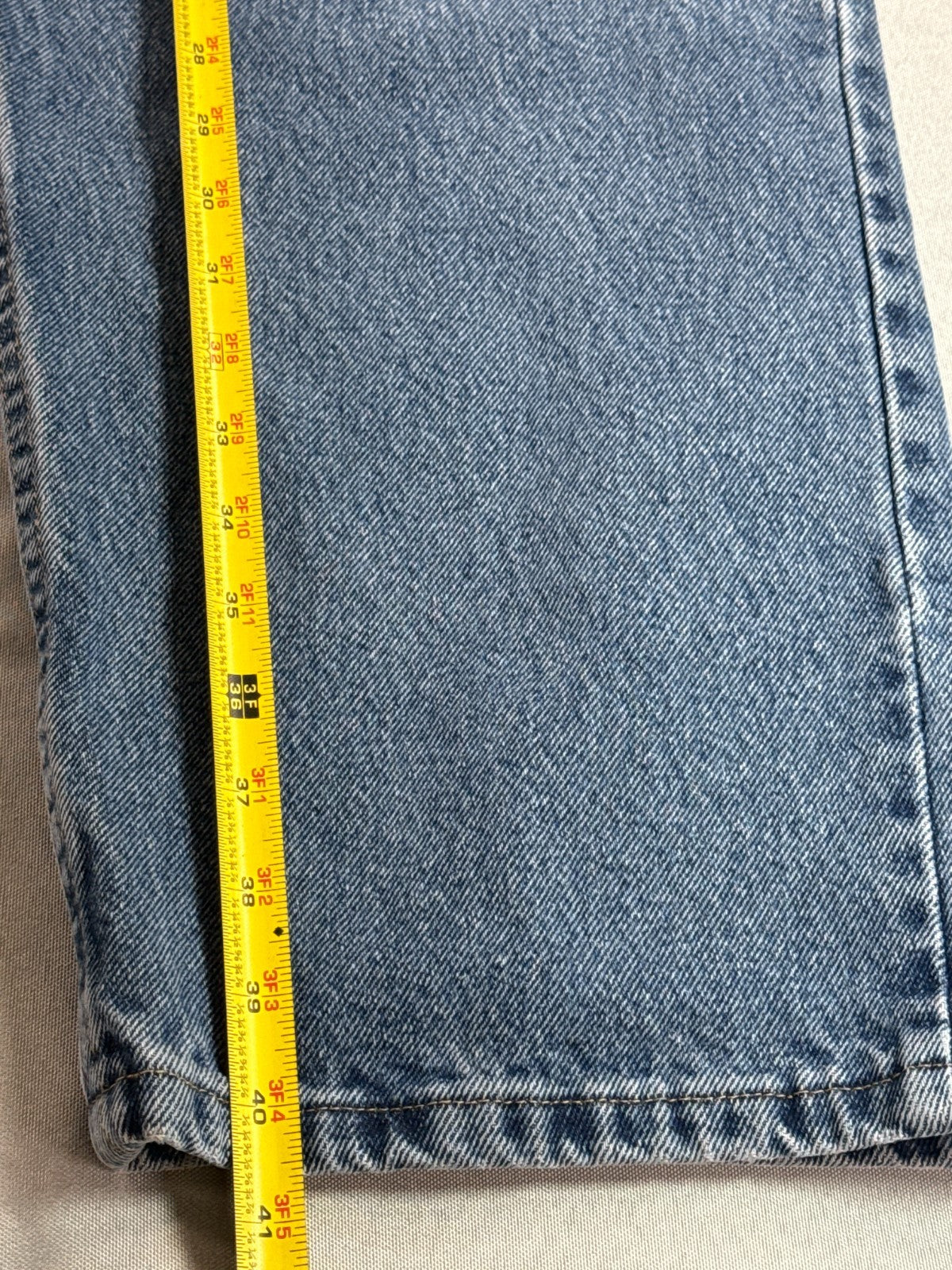 Wrangler Relaxed Fit Jeans Mens 42x36 Blue Denim Straight Leg Classic Cowboy