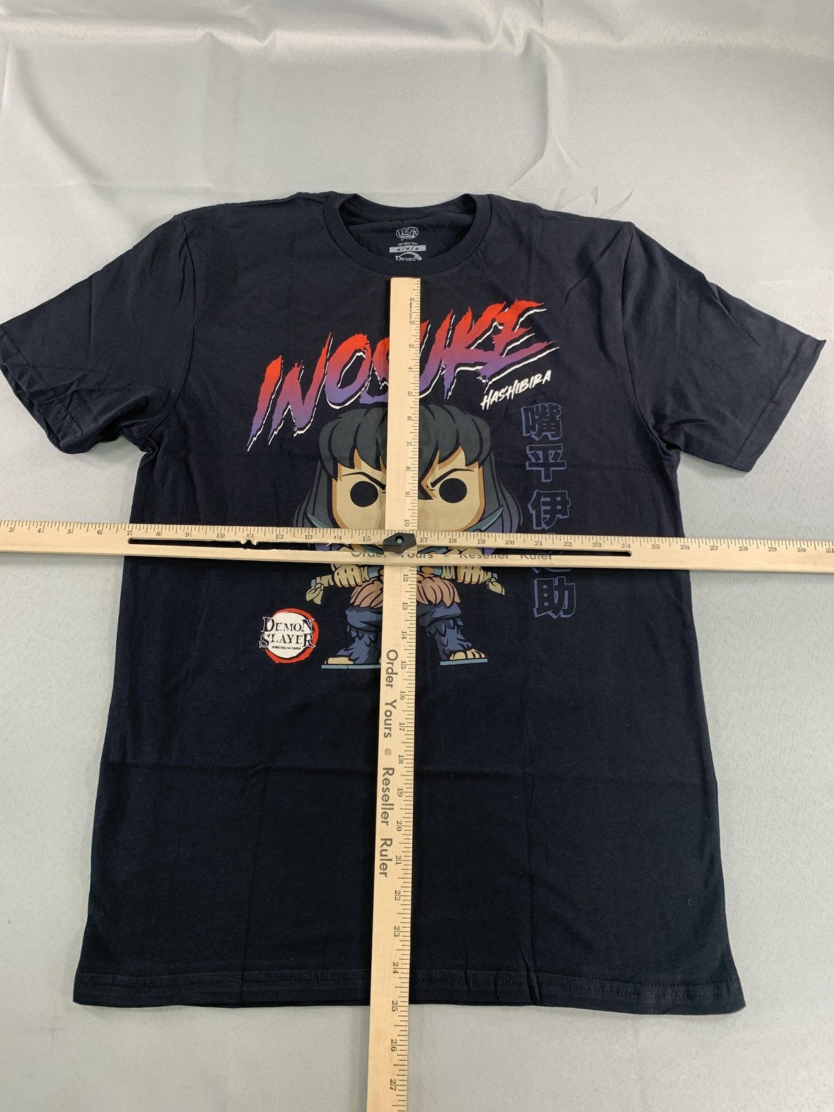 Funko Pop Tees Demon Slayer Inosuke Hashibira Shirt Mens Medium Black Anime Tee