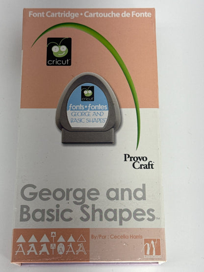 Cricut Personal Electronic Cutter Machine w George Shapes Stamped Cartridges